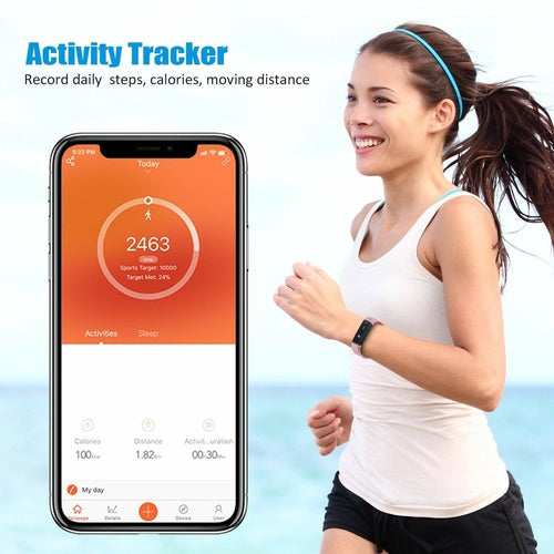 SmartFit Slim Activity Tracker & Smart Watch — Free Extra Band Included