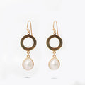 Radiant Pearl Drop Earrings-0