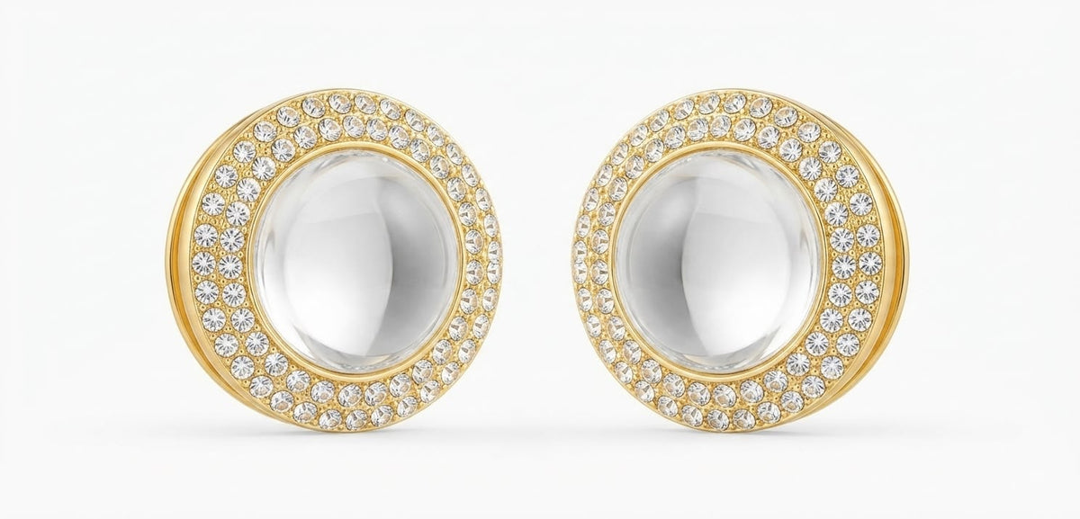 ✨ 12-Pair Korean Designer Earrings + Luxury Jewellery Box