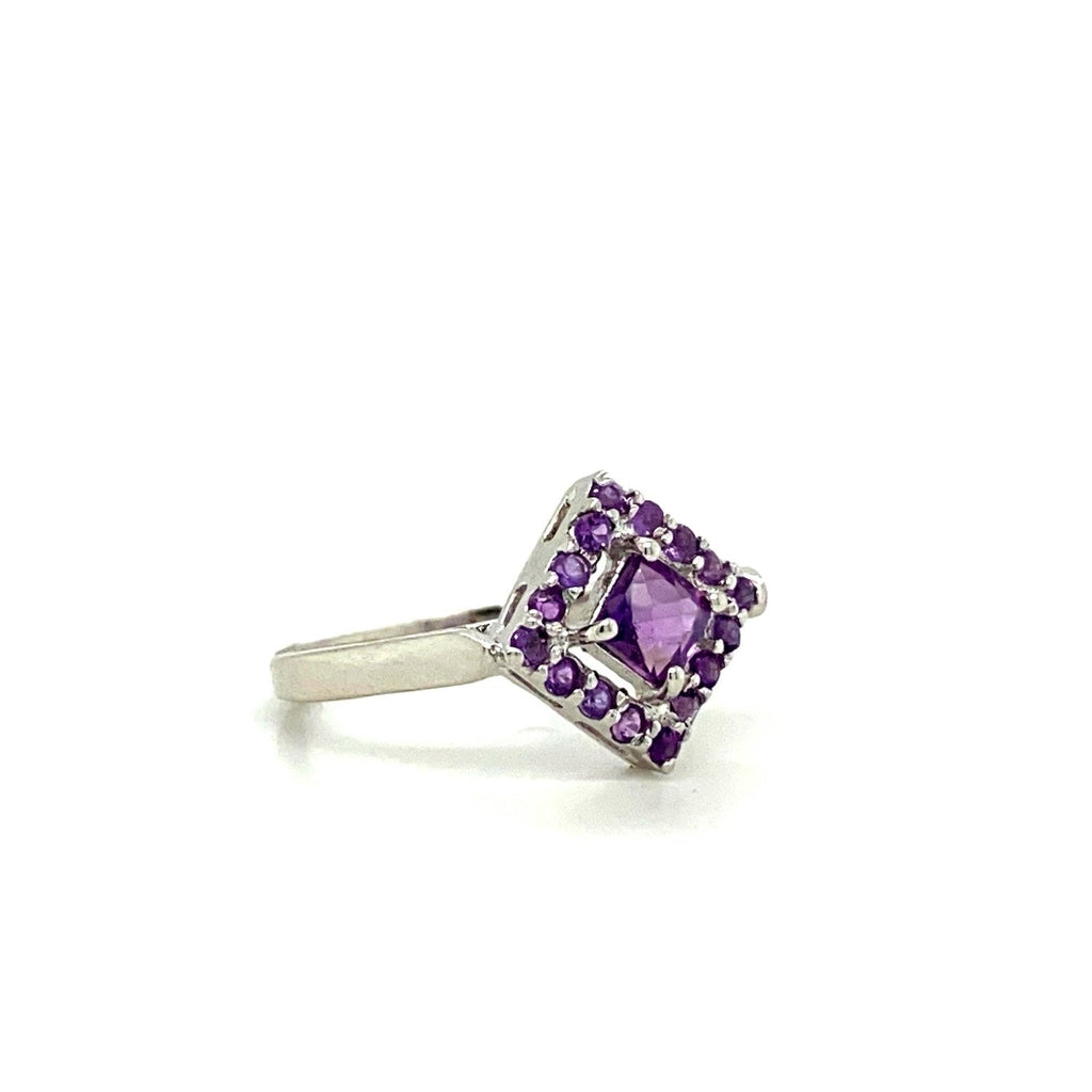 Amethyst Jewellery Set in .925 Sterling Silver - KSS 6494-3