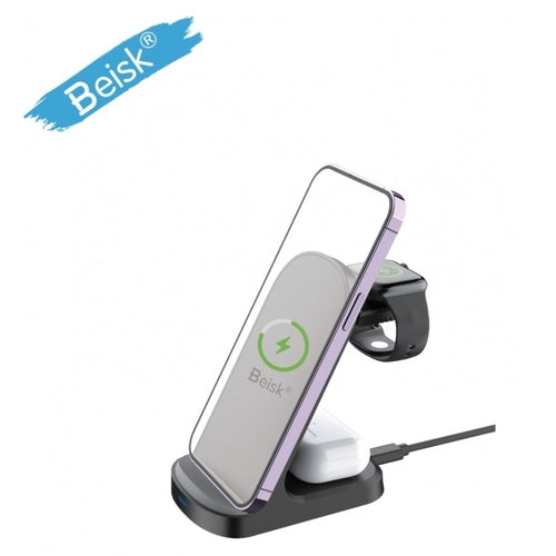 3-in-1 Wireless Charging Station — iPhone, Apple Watch & AirPods