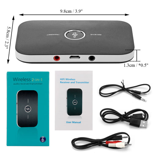 2-in-1 Bluetooth Audio Transmitter & Receiver — Wireless Freedom for Any Device