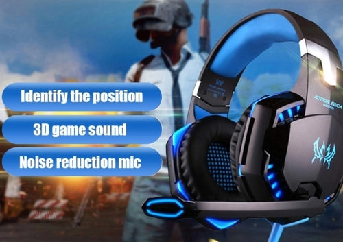 Ninja Dragon G9300 Gaming Headset — LED Lights & Noise-Isolating Mic