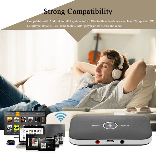 2-in-1 Bluetooth Audio Transmitter & Receiver — Wireless Freedom for Any Device