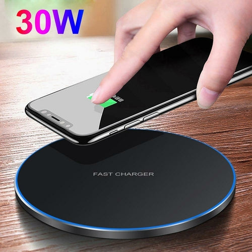 Dragon W9 30W Wireless Charging Pad — Ultra-Thin, USB-C