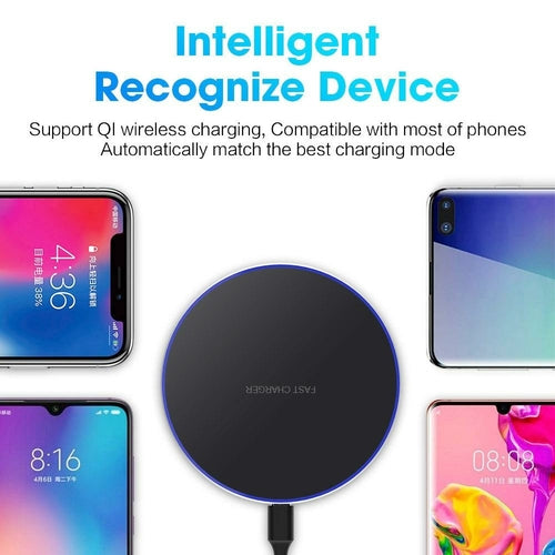 Dragon W9 30W Wireless Charging Pad — Ultra-Thin, USB-C